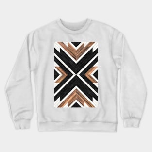 Urban Tribal Pattern No.1 - Concrete and Wood Crewneck Sweatshirt